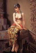 Arab or Arabic people and life. Orientalism oil paintings  237